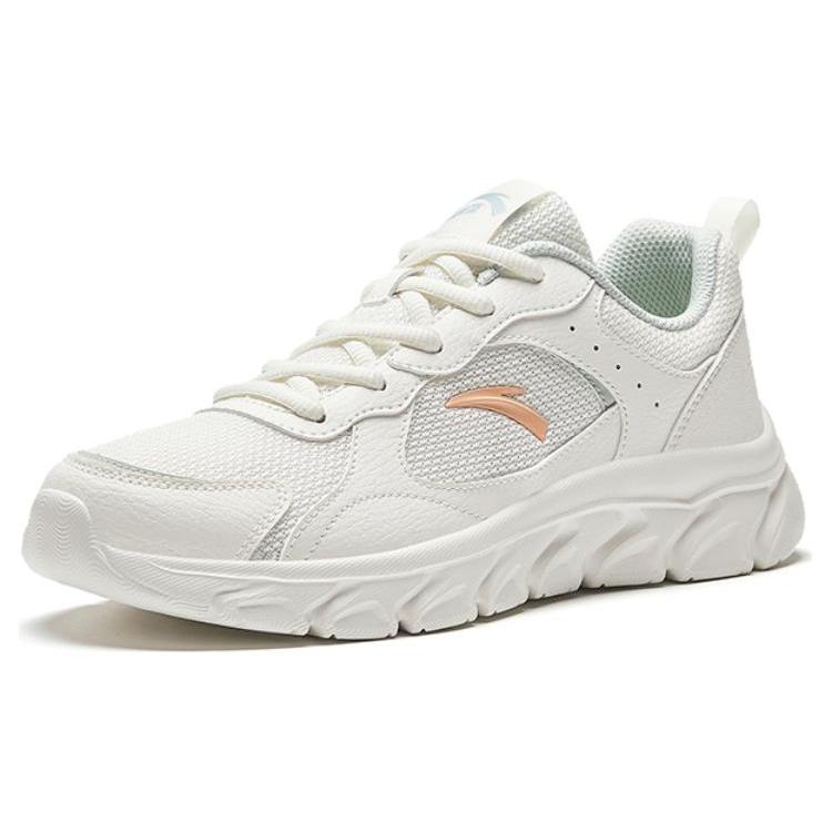 New Anta Cushioning, Wear Resistant Low Top Running Shoes Women's White 922345580-5