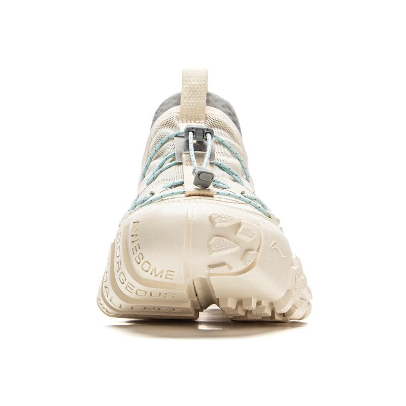 new LiNing CF Tracing, Forest Environment Low Top Hiking Shoes Women's Beige Gray