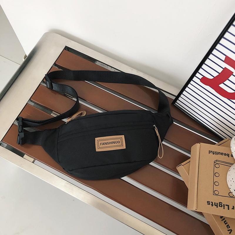 Women Nylon Sling Bag Casual Crossbody Chest Bag Lightweight Fanny Pack Multi Pocket Shoulder Bag Travel Hiking Waist Pack