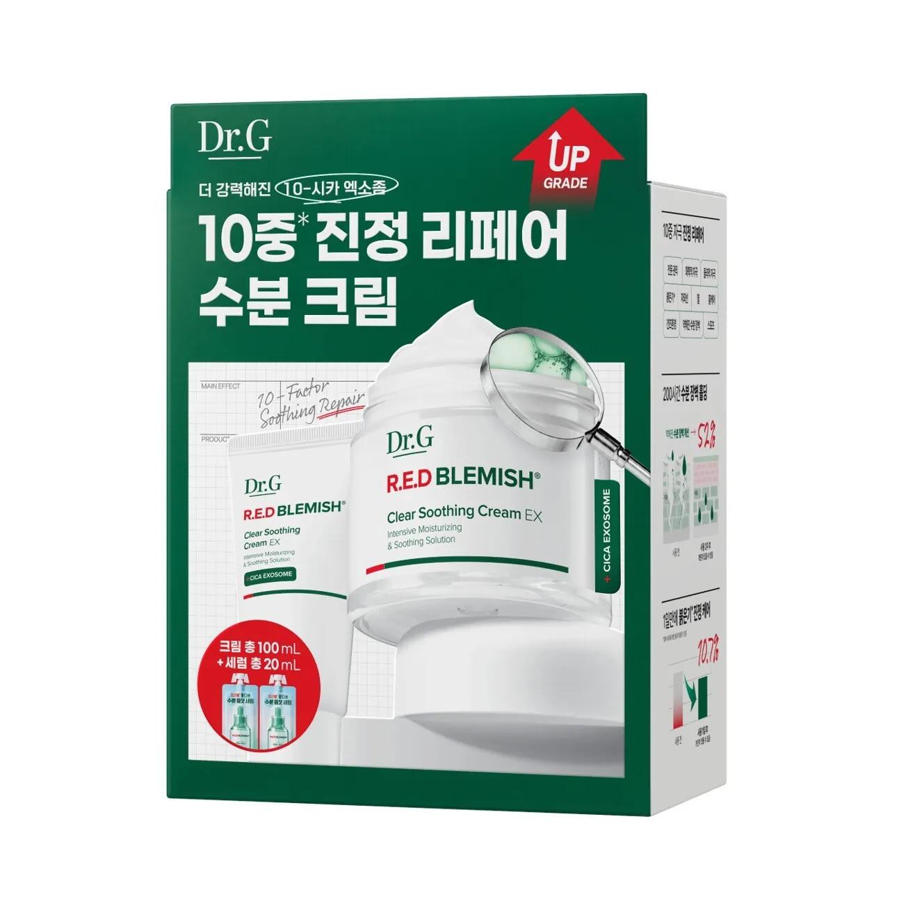 Dr.G Red Blemish Clear Soothing Cream EX 70ml Set (2 Options)