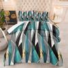 Digital Printing Fat Quilt Set Home Textile Feather Silk Cotton Bedding Three Piece Quilt Cover Set