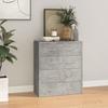 VidaXL Buffet with 4 Drawers 60x30.5x71 Cm Concrete Grey 342578