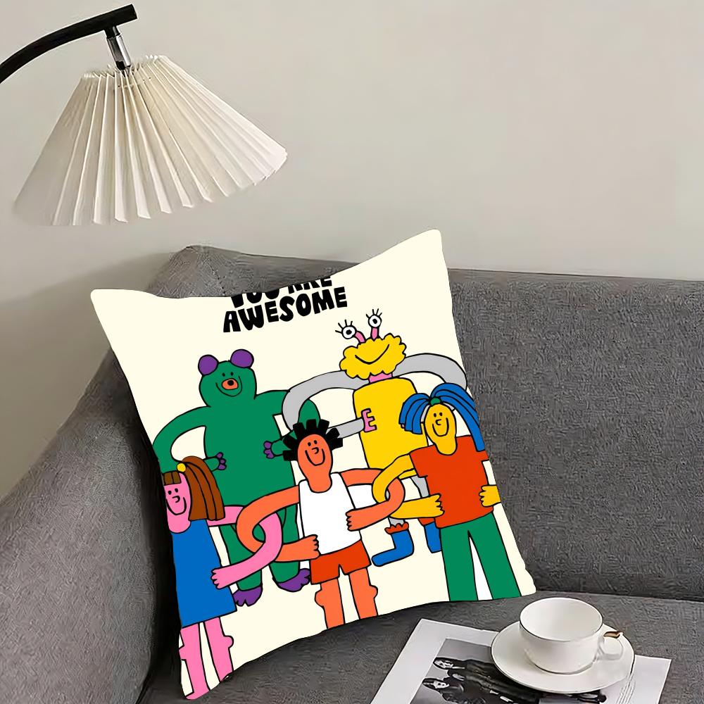 Such a Warm Hug Creativity Cushion Cover Reversible Plush Pillow Cover – For Car, Sofa, Bedroom, Perfect As a Gift.
