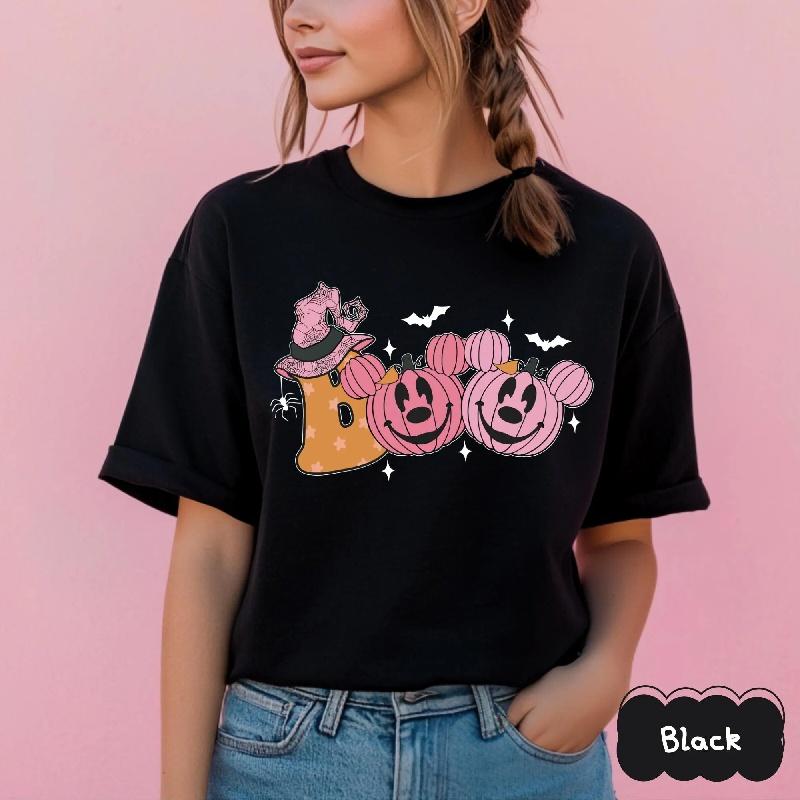 

202526 Summer Halloween Unisexs TShirt Casual Crew Neck Short Sleeve Festive 100 cotton printed Tshirt BreathableLeisure TEE S