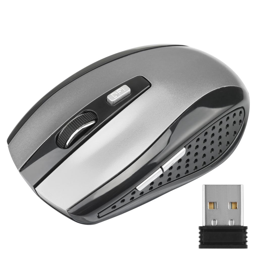 2.4G Wireless MouseMouse Ergonomic 800/1200/1600DPI 6 Mute Buttons Mouse  USB Receiver For Computer PC MacBook Tablet Laptops