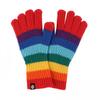 Winter neue gestrickte Fingerhandschuhe mit Regenbogenstreifen, warme Damenhandschuhe, Radfahren, kältefest, Wollhandschuhe