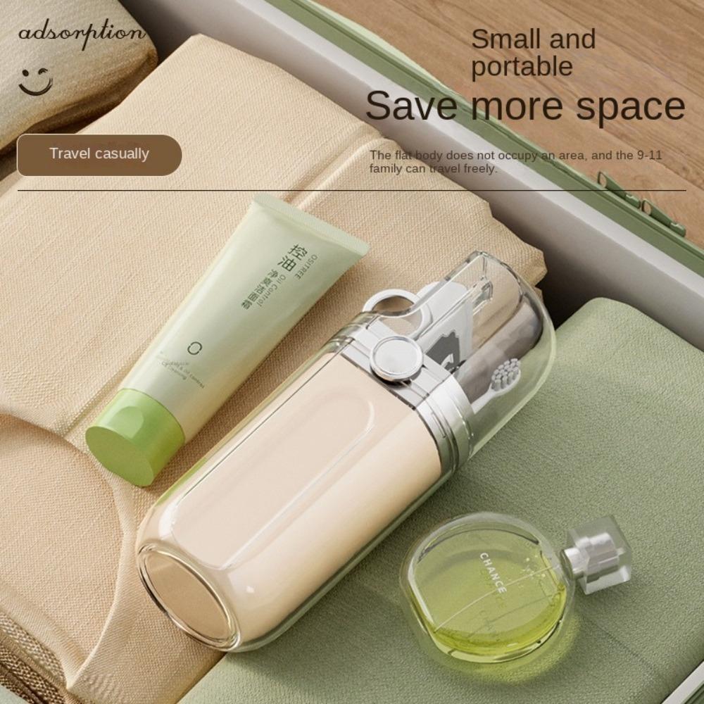 

Large Capacity Travel Toothbrush Cup 3-in-1 Mouthwash Cup Toothpaste Storage Box for Home&Travel