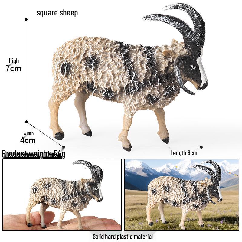 Wildlife Simulation Model: Tiger, Lion, Panda, Elephant, Rhinoceros, Kangaroo, Leopard, Horse, Sheep Toy Set