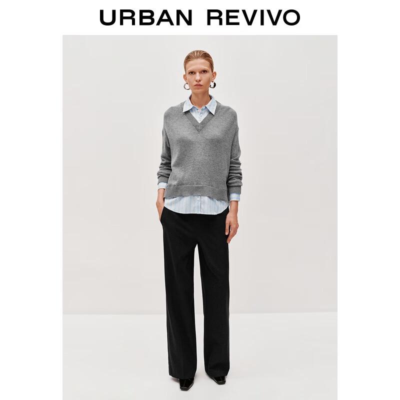 UR Women s Pleated Wide-Leg Trousers S