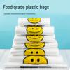 Smile Face Transparent Vest-Style Plastic Bags, 100 Count