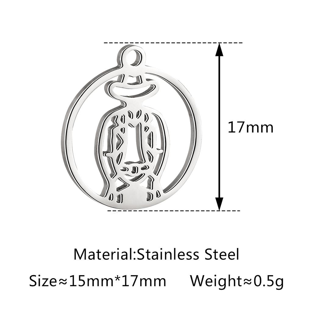 5Pcs Horse/Hat/Horseshoe/Cactus/Boot Charms Stainless Steel Western Cowboy Pendants DIY Bracelet Necklace Crafts Jewelry Making
