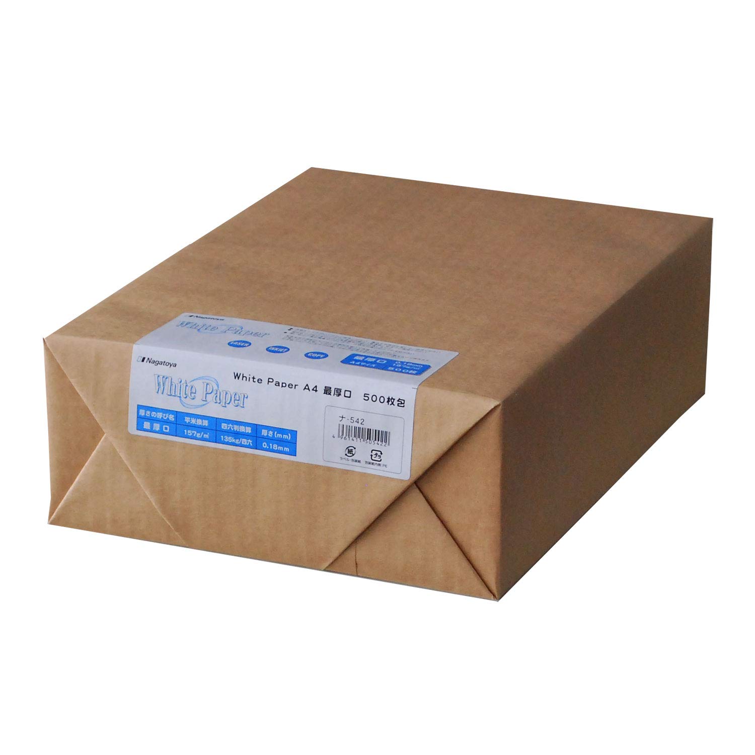 

Nagatoya Shoten Nagatoya White Paper A4 Самая толстая 500 листов Na-542 [0360542]