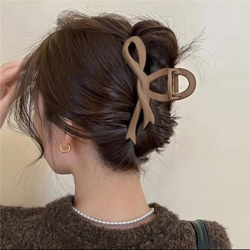 13CM Matné sponky do vlasů Vintage mašle do vlasů Kleštičky do vlasů Krabí ozdoba hlavy Pinetky Žraločí culík Pro ženy Vlasové doplňky Sponky