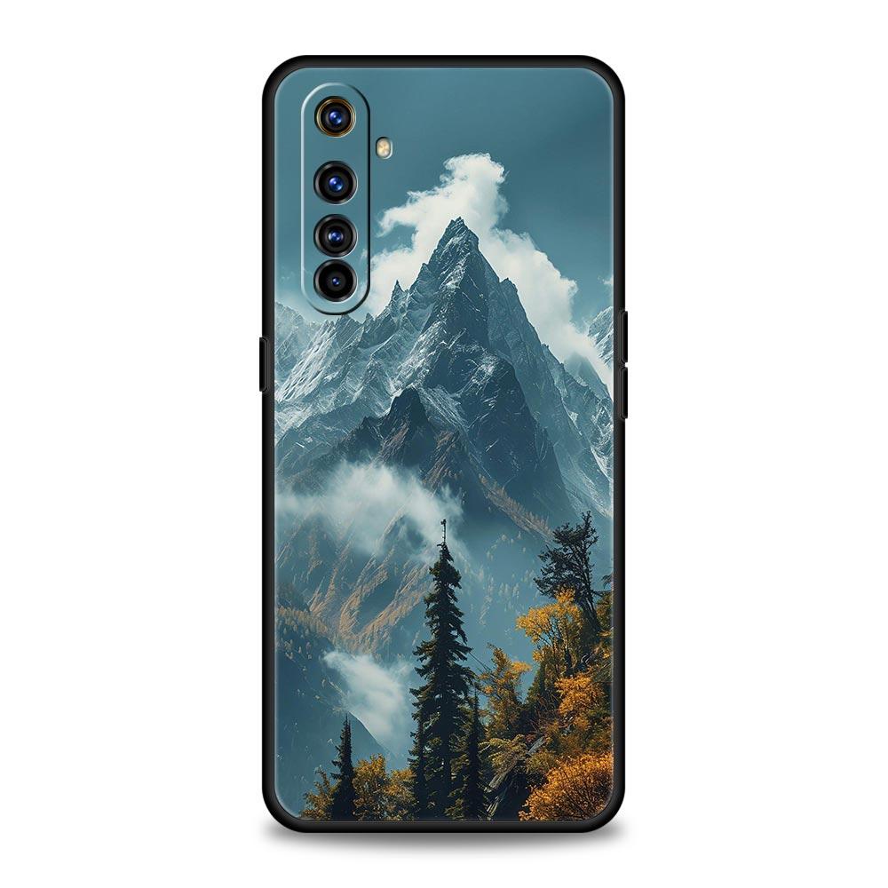 Mountain Peaks Landscape Phone Case For Realme 13 12 10 9 8 7 GT3 GT5 GT2 Pro Plus 5G C21 C25 C35 GT Neo 2 3 3T 5 Cover
