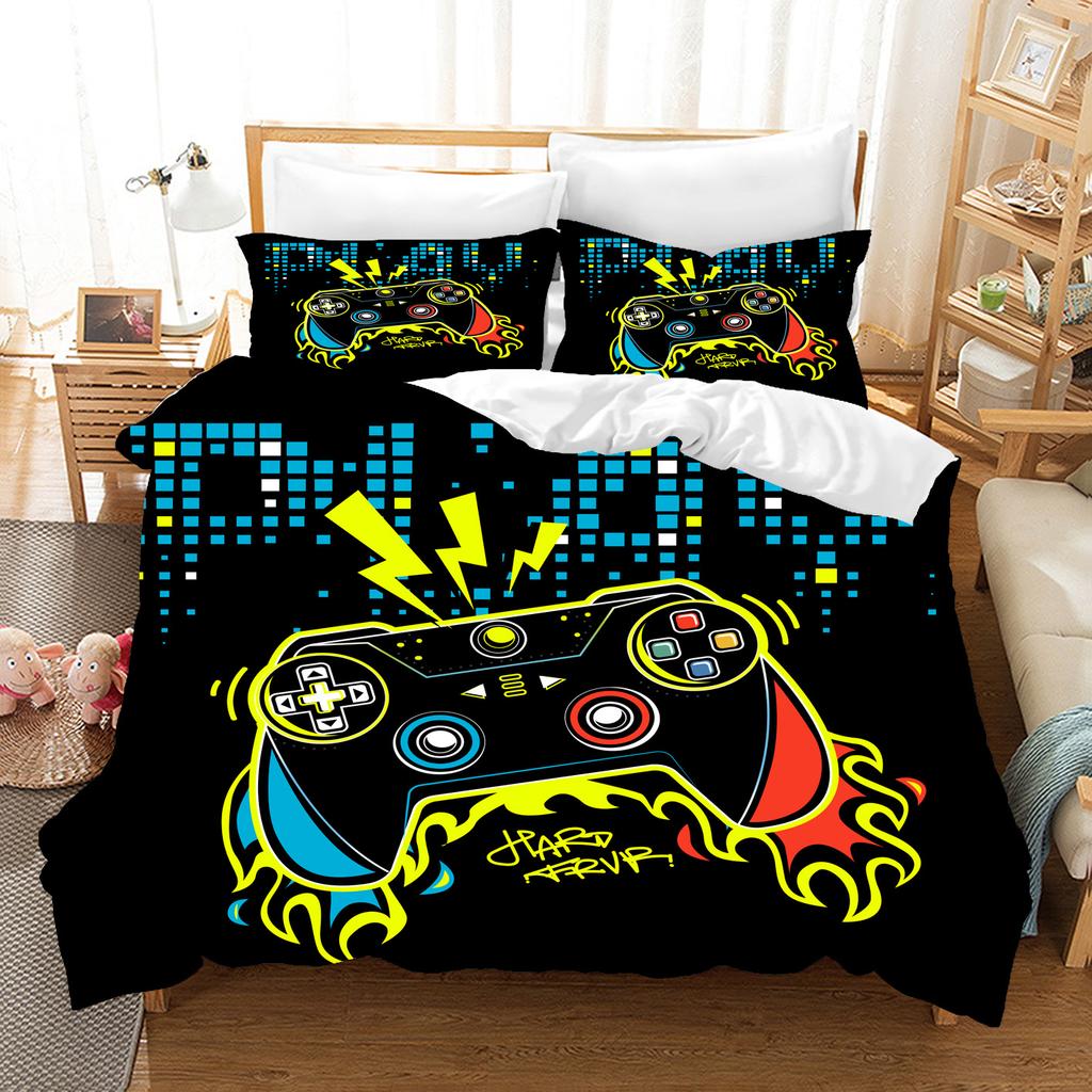 Gamepad Digital Printing Bedding Four-Piece Set Three-Piece Set Bed Sheet Quilt Cover