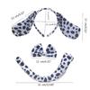 Dog Costume Accessory Set Ear Headband,Bow,Nose,Tutu,Tail Halloween Cosplay Prop