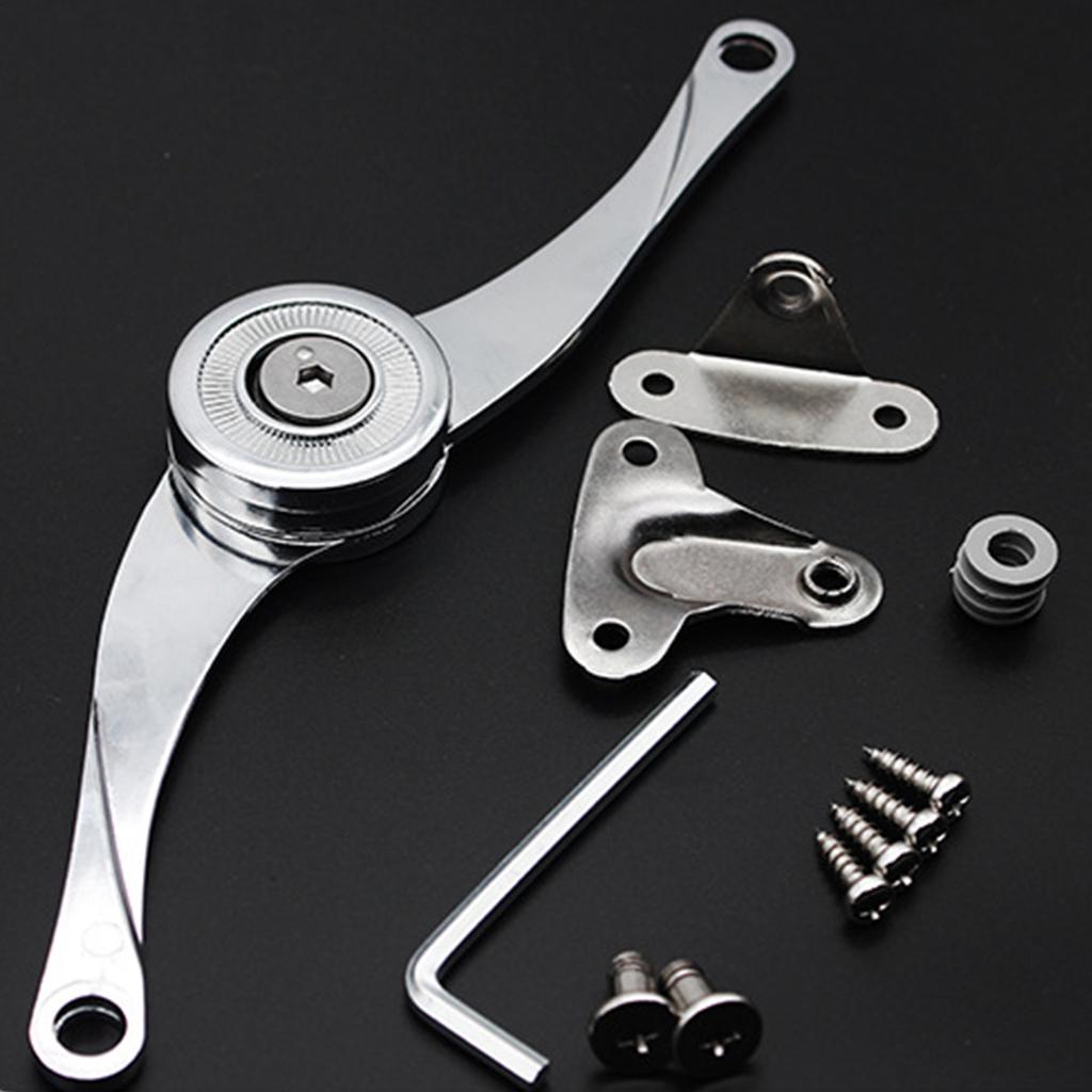 Oppgradert tilfeldig stopphengsler Kjøkkenskapdør Justerbart polert hengsel Møbler Løfte opp klaffstøtte Maskinvare