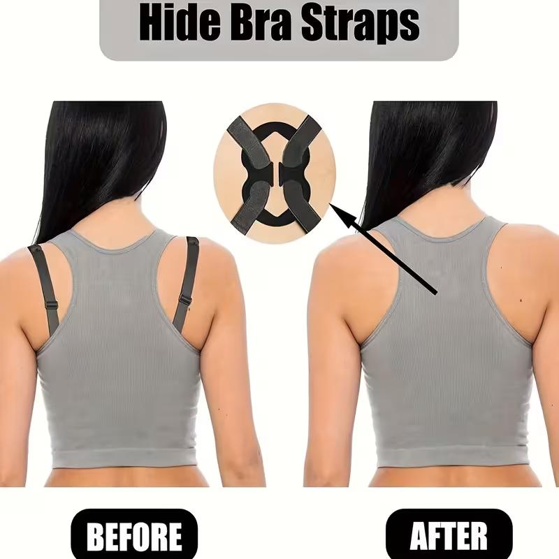 4Pcs/Set Invisible Bra Buckle Clip Adjustable H Shaped Bra Buckles That Push Up Control Useful Buttons For Women's Lingerie & Underwear Accessories