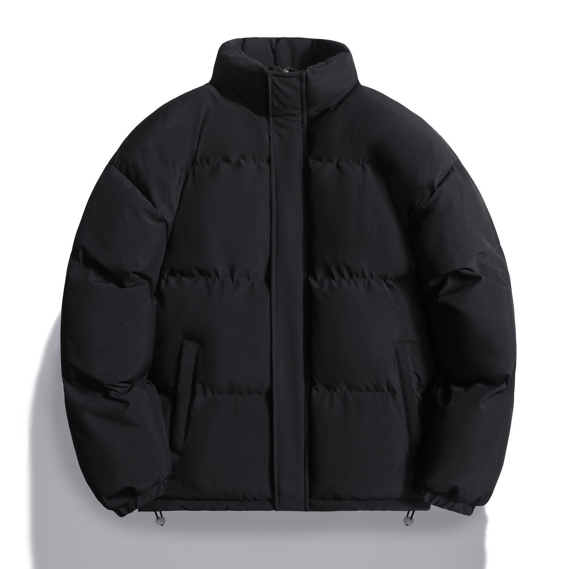 

Зимняя новая парная хлопковая одежда Мужская и женская одежда-хлеб Стойка-воротник Короткие хлопковые куртки XL