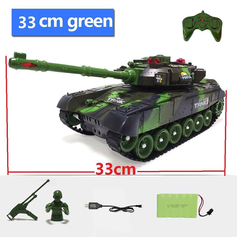 55/44/33CM Rc Tank Military War Tanks Electric Car Remote Control Simulation Shooting Radio-Controlled Crawler Toys for Boys
