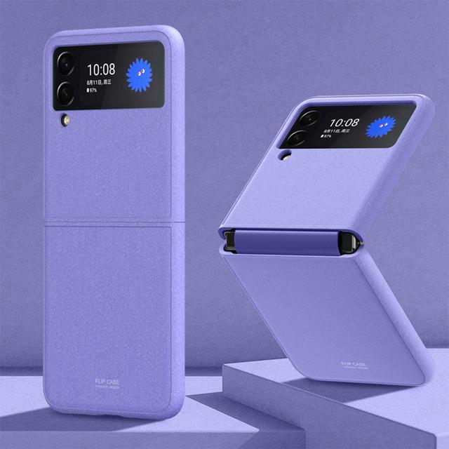 New Matte Feel Siamese Protective Phone Cover On For Samsung Galaxy Z Flip 4 5g Zflip 4 Zflip4 Flip4 2022 Anti -Fall Cases Coque