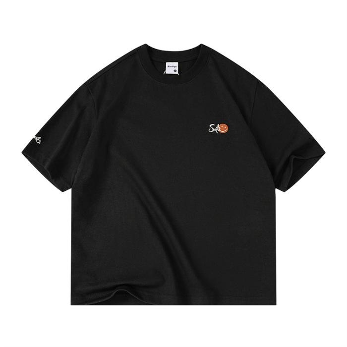 

Thin Summer New Short-sleeved T-padded Heavy Cotton Loose Shoulder-down Round Neck T-shirt Short-sleeved 3XL