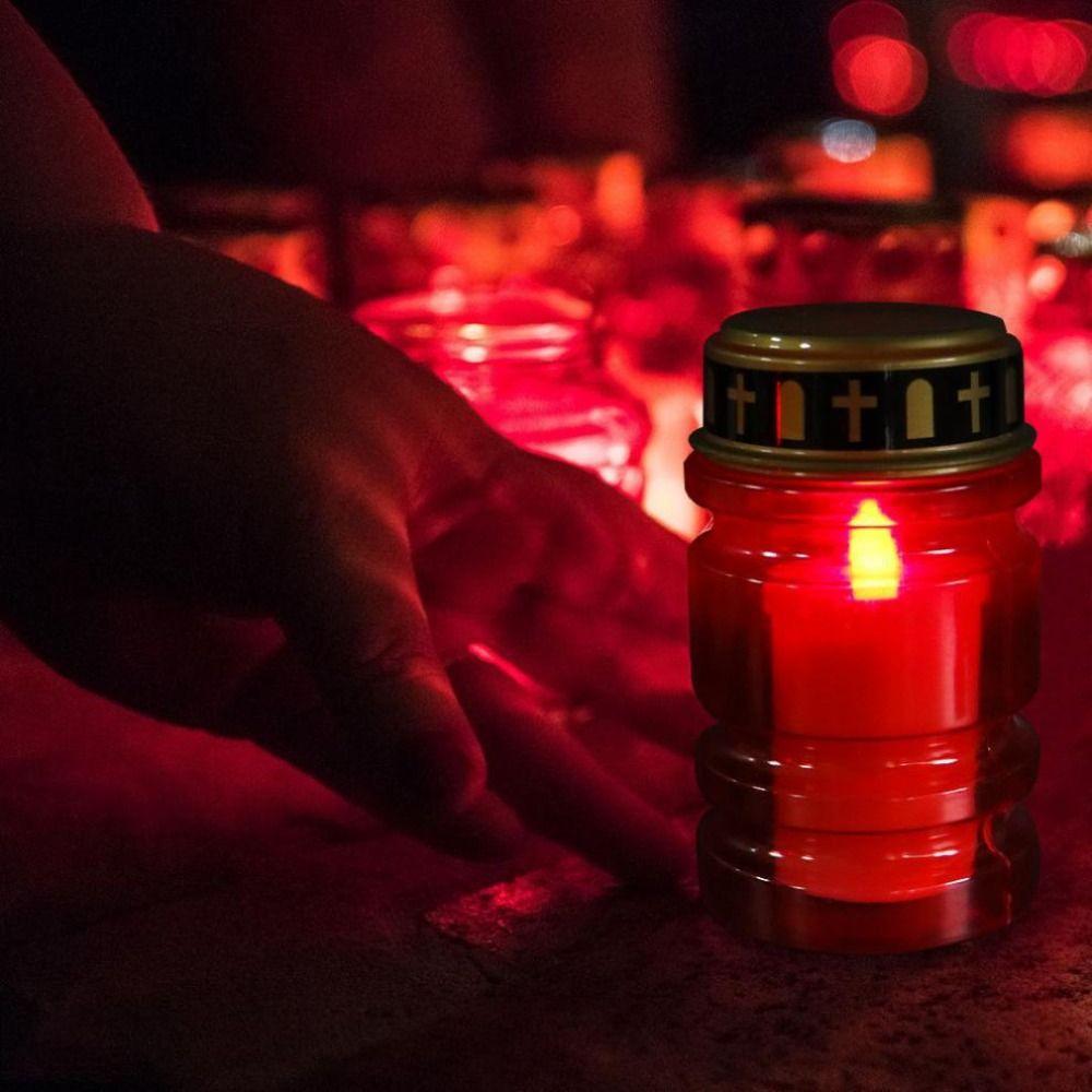 Flameless Memorial Grave Light AA Battery Powered DIY Assembly Kit Flameless Prayer Lamp Yard