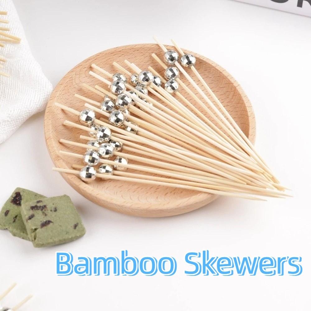 100pcs Disposable Food Picks 12 Cm Dessert Sticks Decorative Cake Toppers Wedding Birthday Party