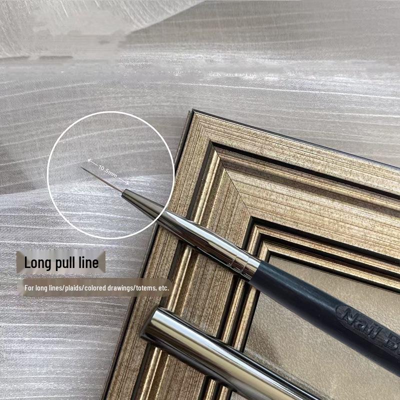 Principal Hua s High-End Walnut Wood Nail Art Magic Pen Brush Set for Professional Blending & Gradient Painting