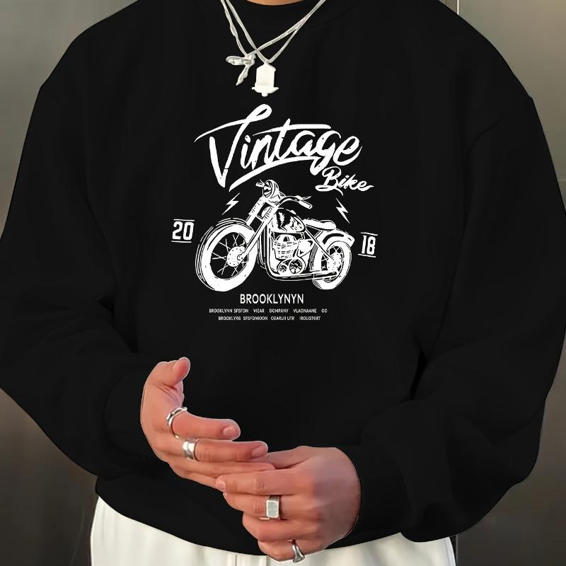 

Crew Neck Sweatshirt, Great for Daily Wear & Long-Term Use XXL чорний