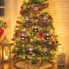 Christmas Tree Decorations with Santa Hats Cute Monkey Countdown Calendar Multi-Purpose Hanging Monkey Ornaments for Home Decor