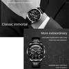 CRRJU-2212L Reloj cronógrafo de seis pines con cinturón Reloj de moda para hombres Reloj de negocios para hombres
