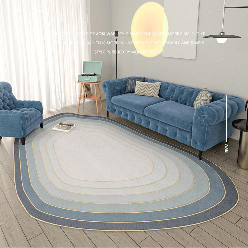 Japanese Style Carpets for Living Room Irregular Bedroom Decor Bedside Carpet Minimalist Large Area Floor Mat Home Lounge Rug