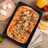Antihaft Rechteckige Backform 33cm/24cm Kohlenstoffstahl Backblech Ofenblech für Keks Kuchen Pizza Braten Muffin Brot Backform