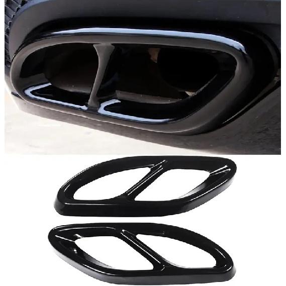 Black Exhaust Tip Muffler Pipe Cover For A Class W176 B Class W246 for Mercedes Benz W212 W213 W205 X253 C180 C200 Tail Pipe