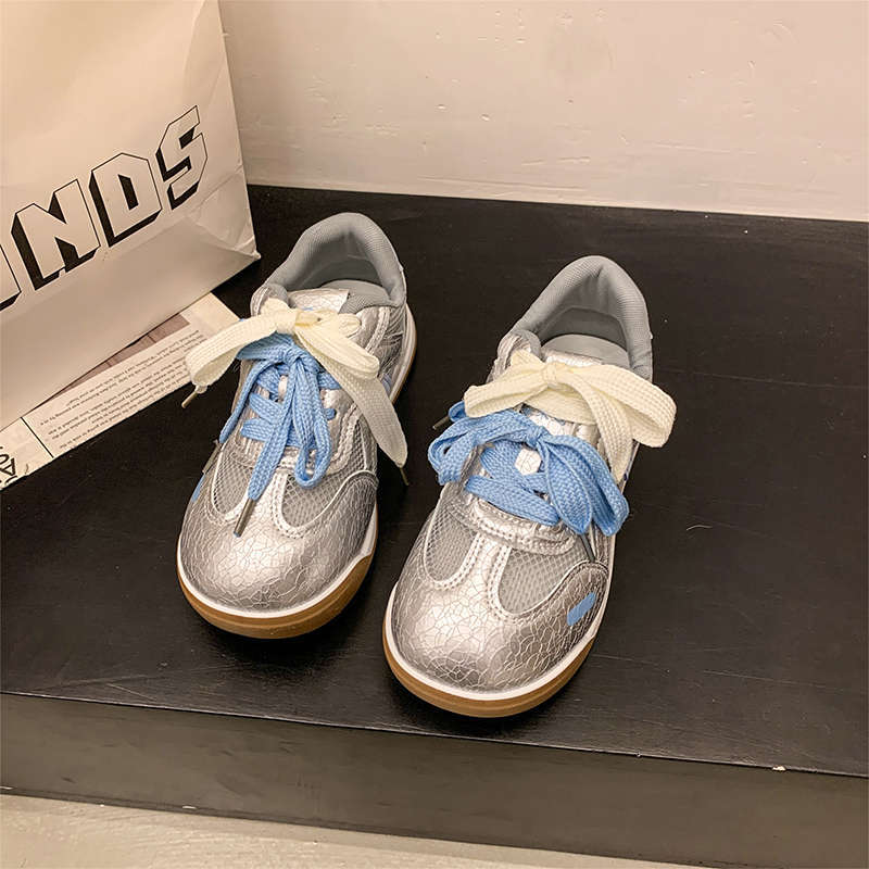Ugly cute net little white shoes women's moral training 2025 summer new chic niche design thin Forrest Gump sports shoes