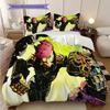 Fantasy Warriors Unite Three-piece set (1 * duvet cover + 2 * pillowcase, without core) 2D Flat Bedding set Duvet cover and pillowcase