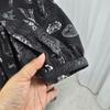 Jaqueta Hanbok Moderno Coreano com Manga Bufante.-preto