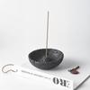 Rustic Stone-Textured Incense Holder Rustic Minimalist Decor Aroma Burner Stand For Home Decor, Desk, Living Room & Gift