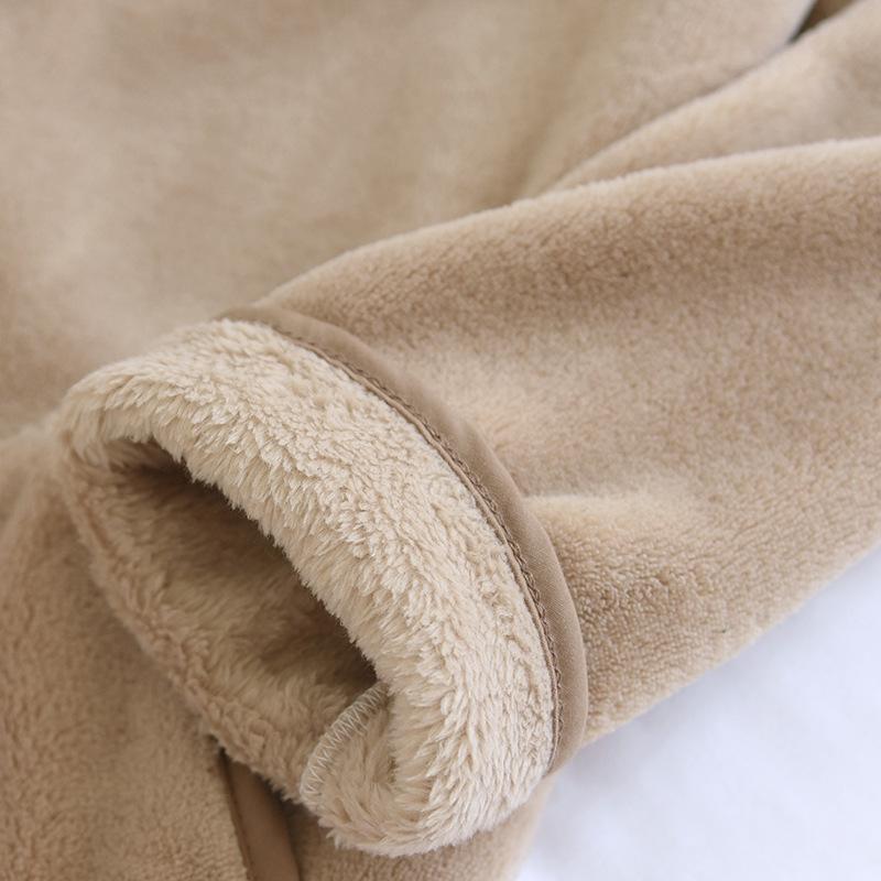 Cozy Autumn/Winter Fleece Pajama Set for Couples – Warm, Loose, and Suitable for Outdoor Wear