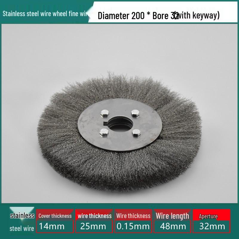Stainless Steel Wire Brush Wheel for Sanding, Rust Removal, Deburring, Polishing, Grinding