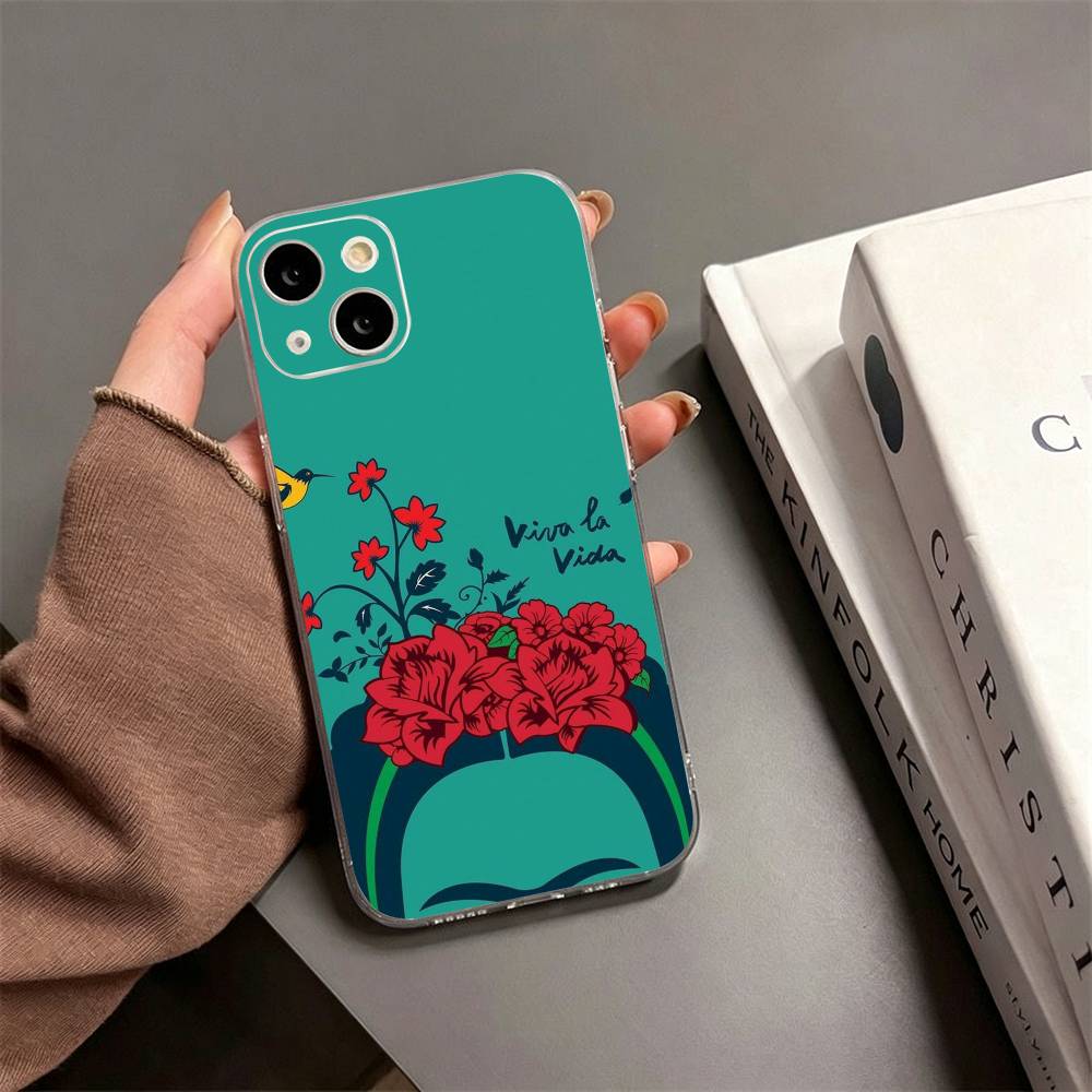 Art F-Fridas K-Kahlo COOL Phone Case For iPhone17,16,15,14,13,12,11 Plus,Pro Max Soft Transparent Cover