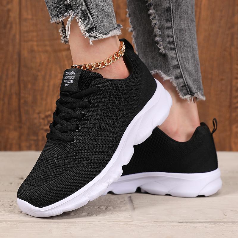 2025 New Women's Running Shoes Spring Autumn Breathable Casual Sports Shoes Mesh Anti Slip Vibration Comfortable Walking Shoes