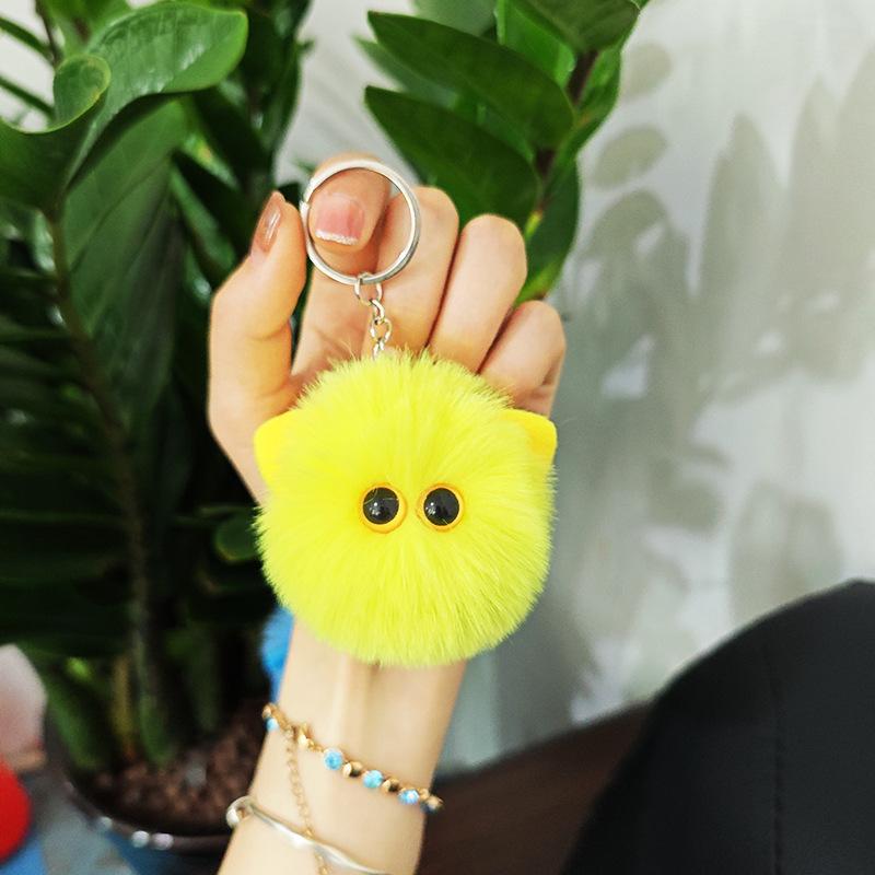 Cute Plush Cat Keychain Cartoon Doll Toy Pendant Keyring For Women Girls Bag Orn