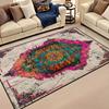 Large Abstract Art Floor Mat Design Indoor Outdoor Pink Blue Patterns Perfect Living Room or Patio Rugs for Living Room Decor