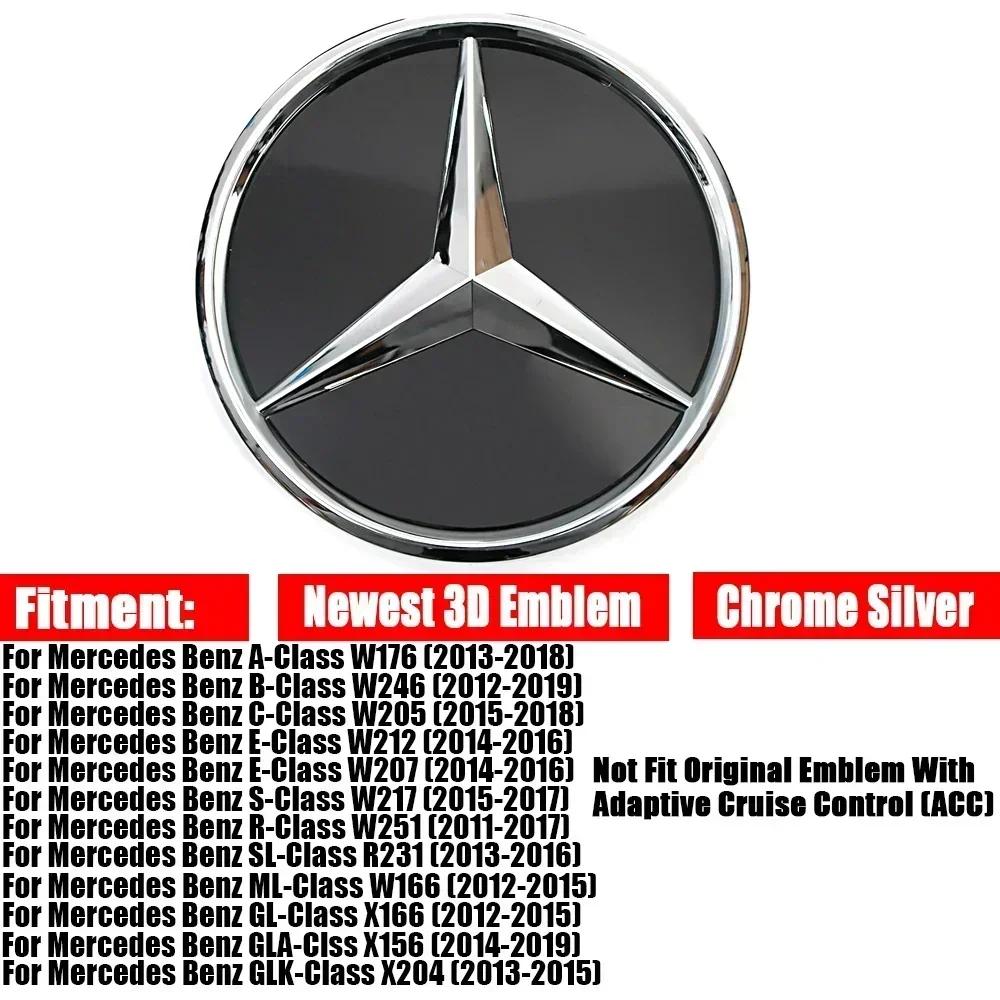 2025 Heiß Neu 2025 Für Mercedes Benz Beleuchtetes Sternenabzeichen Auto Frontgrill LED Emblem Licht Für Mercedes Benz GL X166 W205 W117