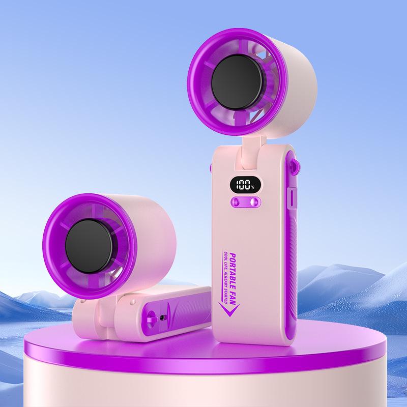 Rechargeable High-Speed Portable Folding Mini Fan with Large Capacity