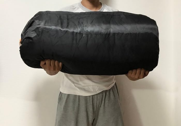 Mt.h (Mount Happy) Sleeping Bag Storage Bag BIG Size 83 X 34 Black Breathable Storage Bag Mesh Shruff Large Storage Bag Storage Bag Climbing Outdoor
