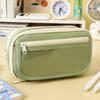 Cute Cheese Pencil Case: High Capacity, Multi-layer Stationery Bag for Students