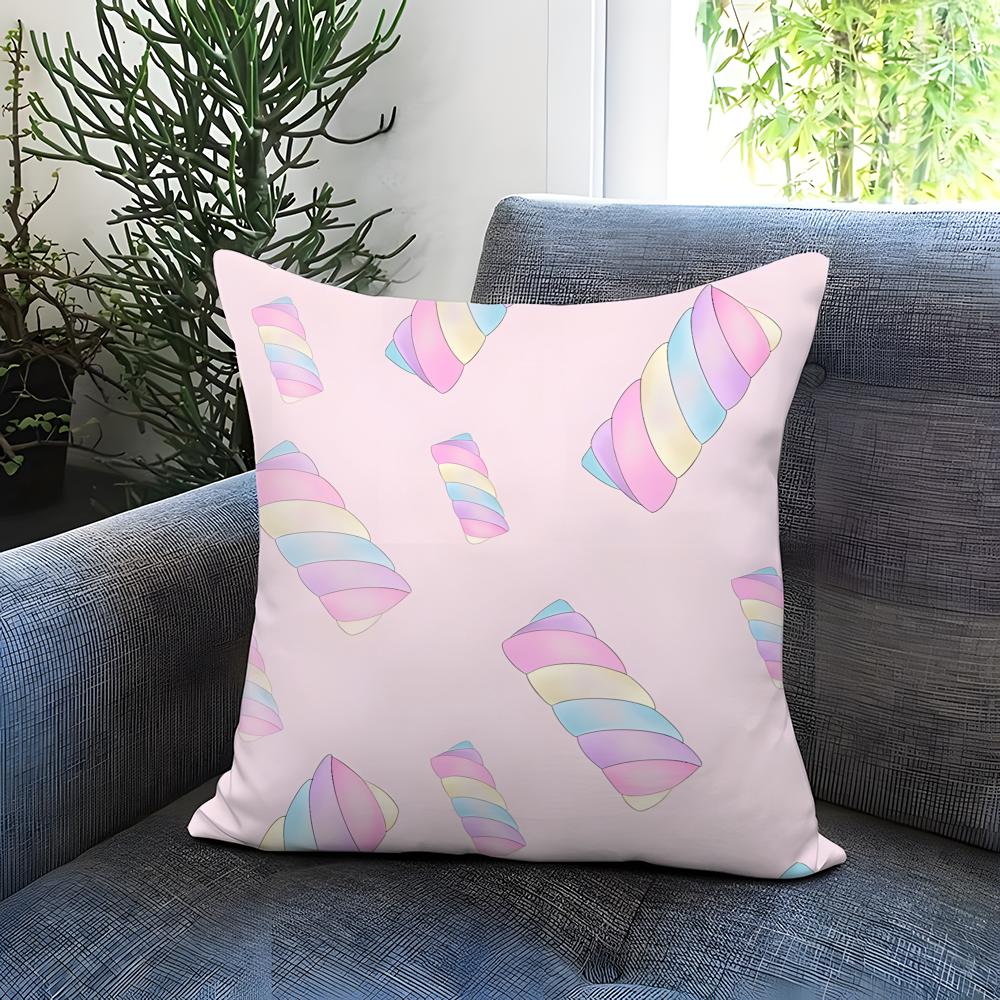 Cartoon Style Pattern Cushion Cover Comfortable Reversible Pillow Cover Ideal for Car Sofa Bedroom Beyond